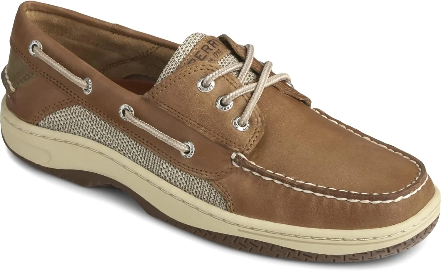0799320 Sperry Billfish 3-Eye Boat Shoe Men's Lace up Casual Shoes DARK TAN 8 - Like New