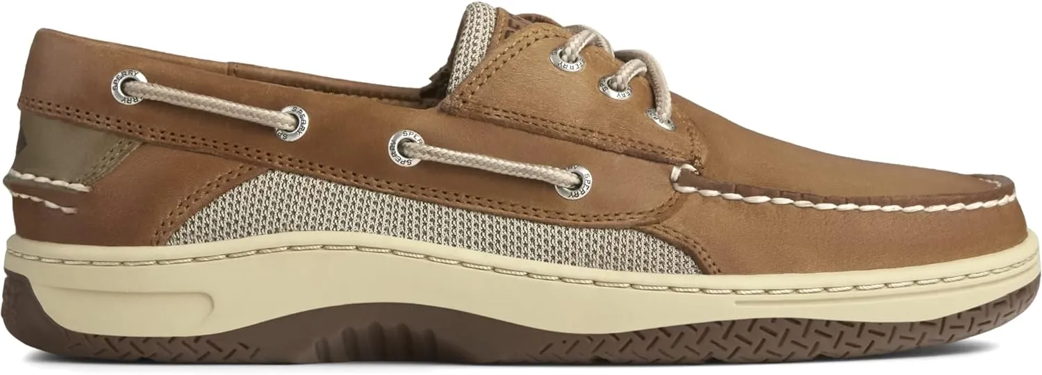 0799320 Sperry Billfish 3-Eye Boat Shoe Men's Lace up Casual Shoes DARK TAN 8 - Like New