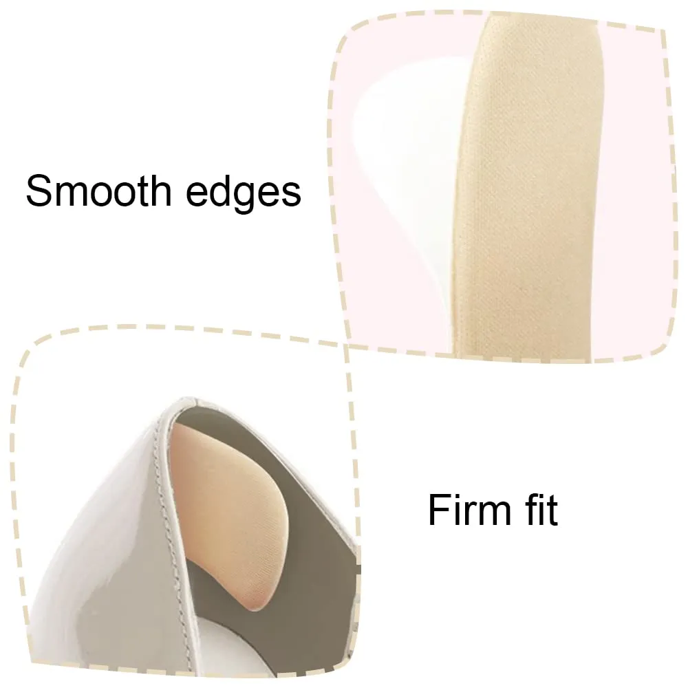 2 Pcs Heel Pads Comfortable Heel Grips Sweat Absorption Heel Cushions for High Heels Loose Shoes Sneakers Women Men