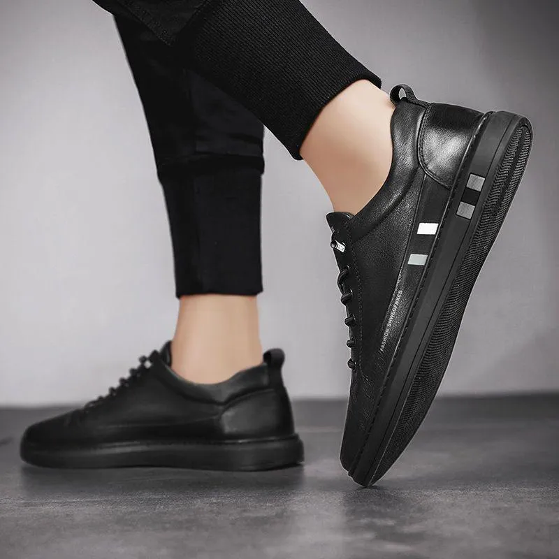 2023 New Mens Board Shoes High-quality Luxury Lightweight Breathable Leather Casual Sports Shoes