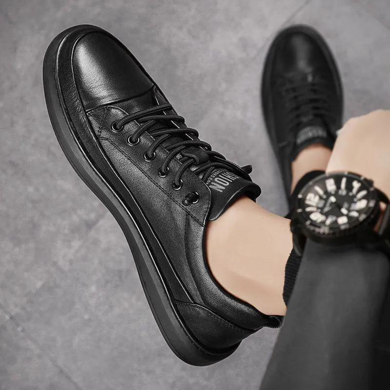 2023 New Mens Board Shoes High-quality Luxury Lightweight Breathable Leather Casual Sports Shoes