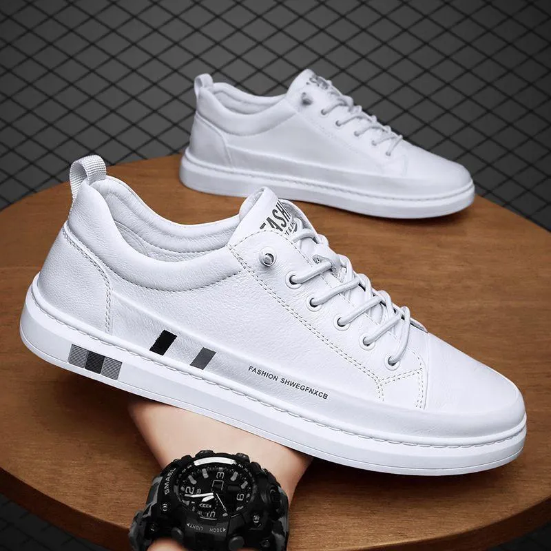 2023 New Mens Board Shoes High-quality Luxury Lightweight Breathable Leather Casual Sports Shoes