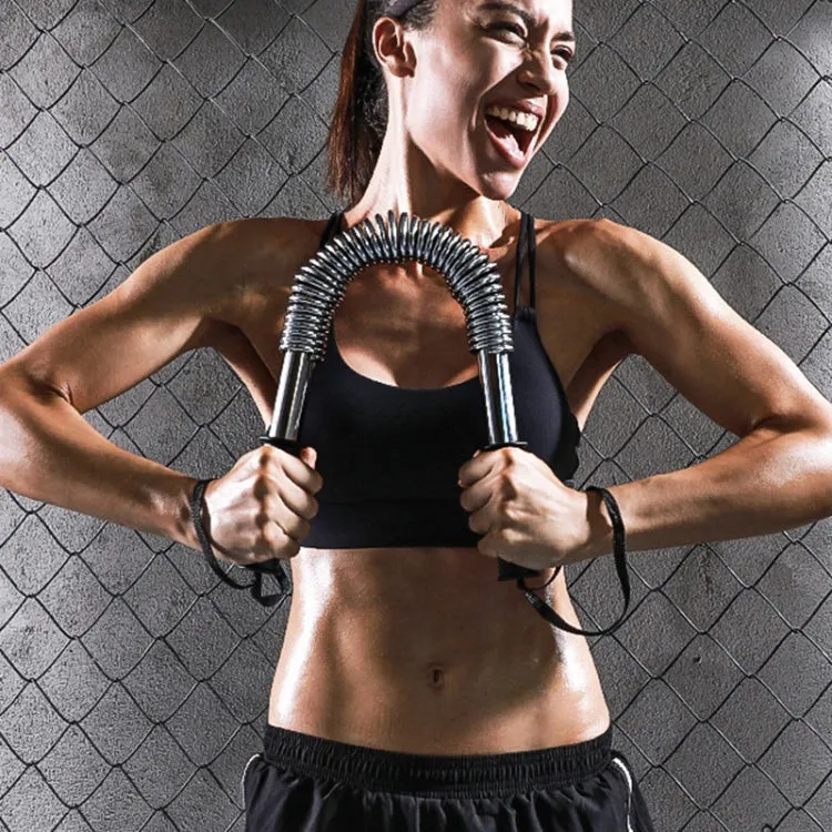 30kg Spring Hand Grips Arm Strength Brawn Training Device(Black)