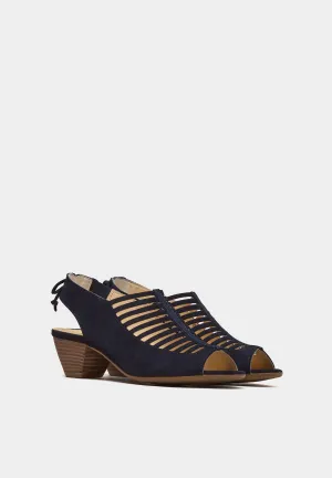 6589 Lattice Sandals Navy