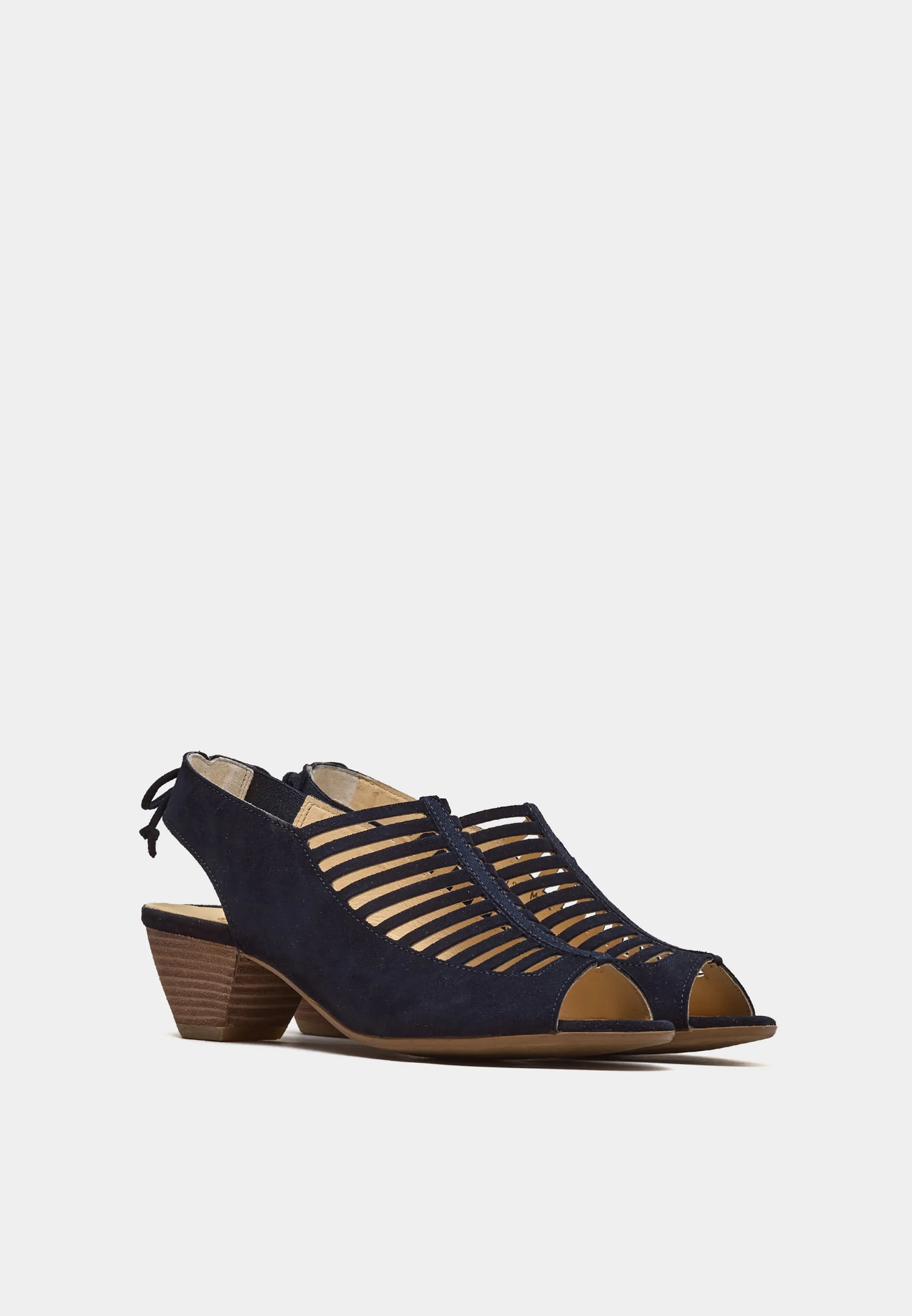 6589 Lattice Sandals Navy