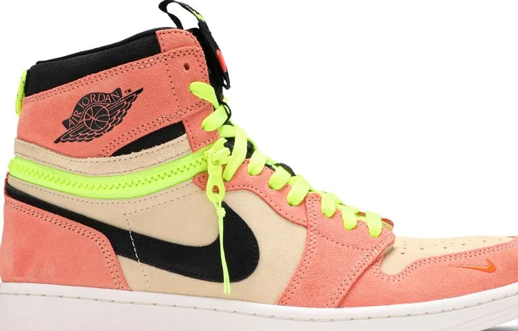 Air Jordan 1 High Switch Pink Volt sneakers, pink