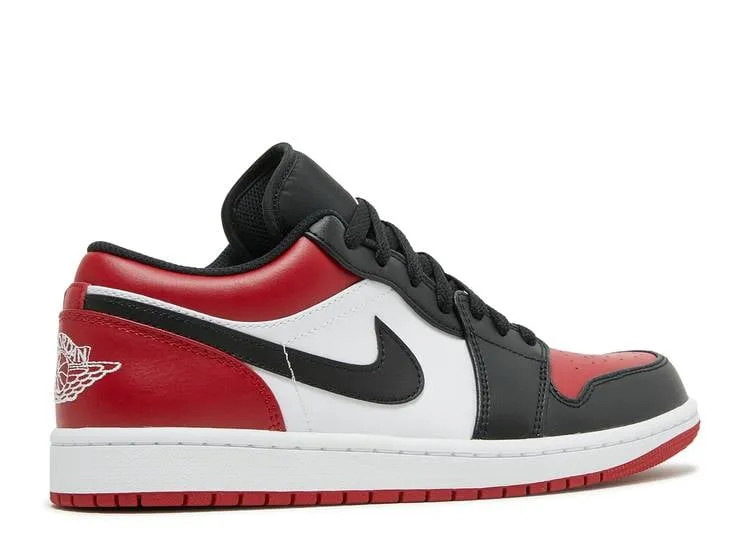 AIR JORDAN 1 LOW 'BRED TOE' sneakers, red