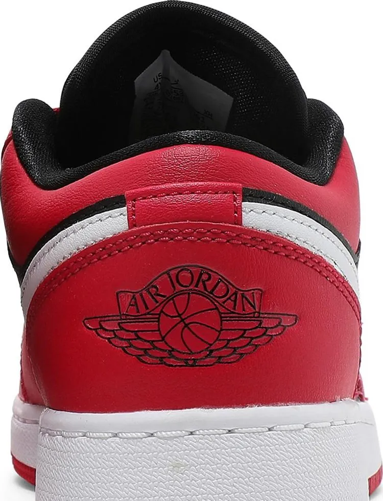 Air Jordan 1 Low GS Black Very Berry sneakers, red