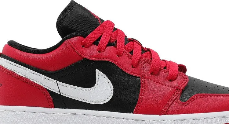 Air Jordan 1 Low GS Black Very Berry sneakers, red