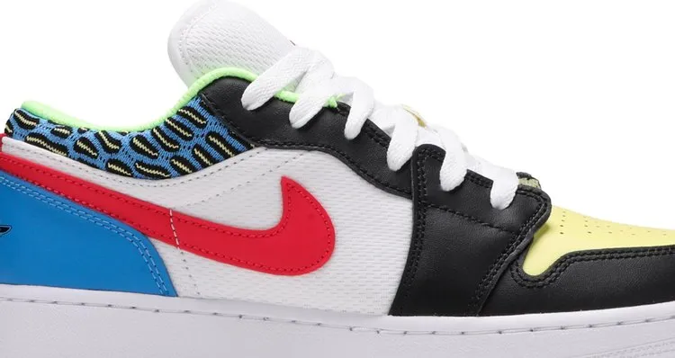 Air Jordan 1 Low GS Funky Patterns, white