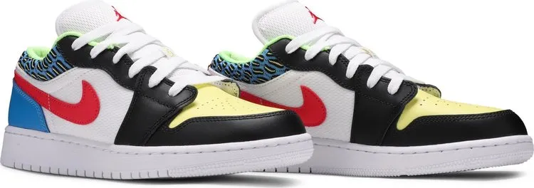 Air Jordan 1 Low GS Funky Patterns, white
