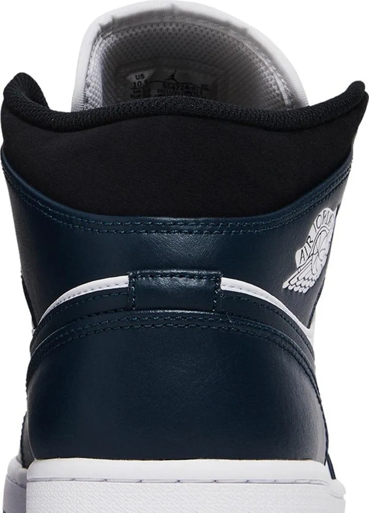 Air Jordan 1 Mid Armory Sneakers, White-Blue
