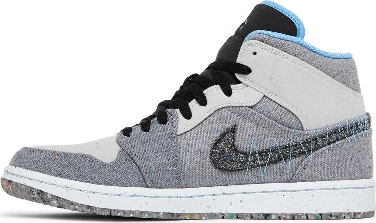 Air Jordan 1 Mid Crater Gray University Blue