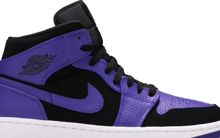 Air Jordan 1 Mid Dark Concord Sneakers, Purple