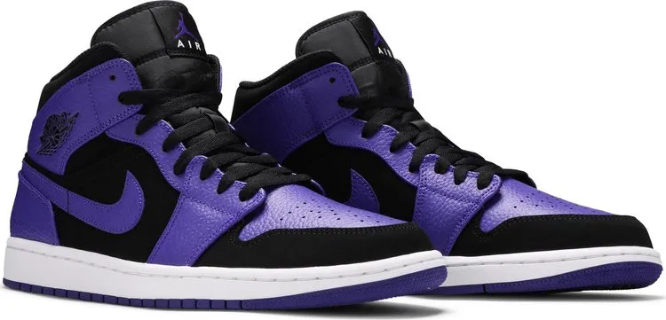 Air Jordan 1 Mid Dark Concord Sneakers, Purple