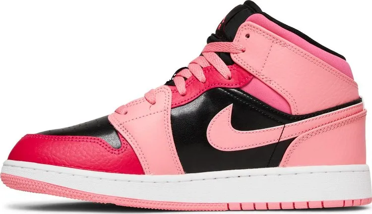 Air Jordan 1 Mid GS Coral Chalk, pink