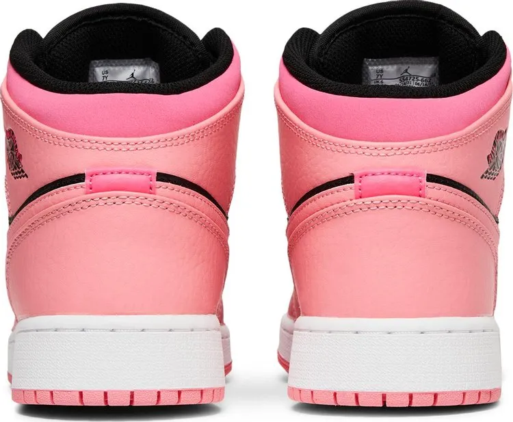 Air Jordan 1 Mid GS Coral Chalk, pink