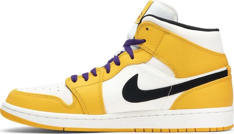 Air Jordan 1 Mid Lakers, gold
