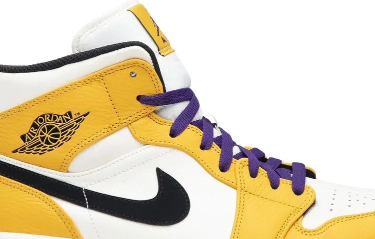 Air Jordan 1 Mid Lakers, gold