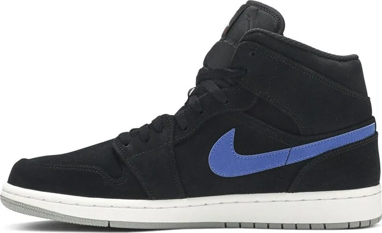 Air Jordan 1 Mid Multicolor Swoosh Black