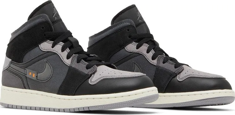 Air Jordan 1 Mid SE Craft GS Inside Out - Black