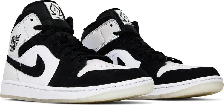 Air Jordan 1 Mid SE Diamond Sneakers, White