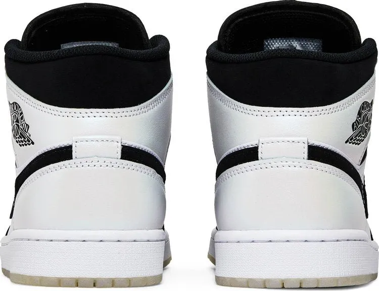 Air Jordan 1 Mid SE Diamond Sneakers, White