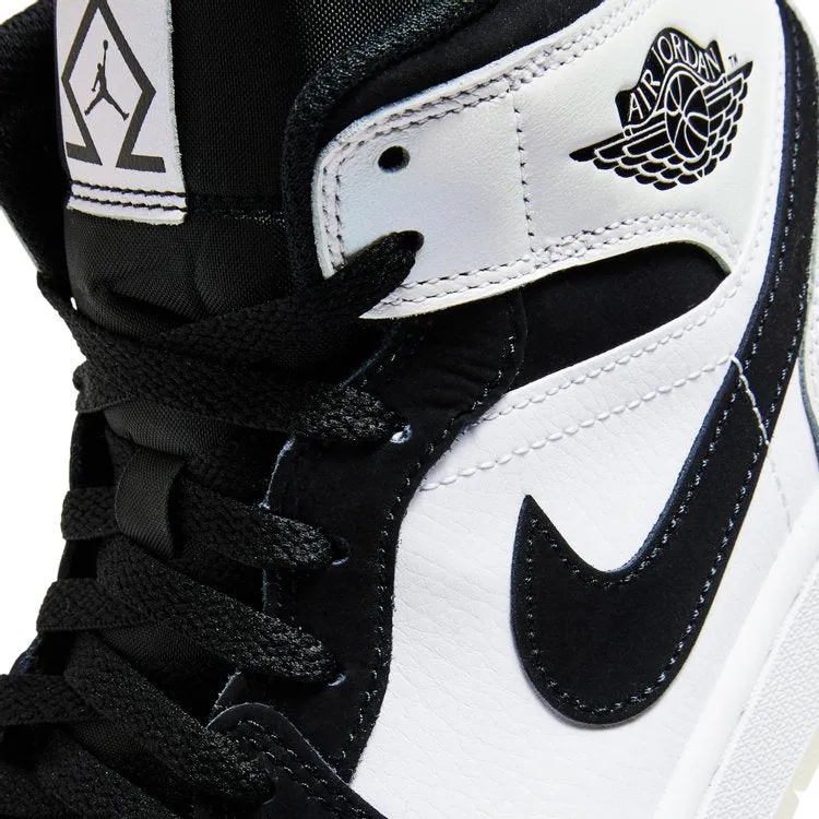 Air Jordan 1 Mid SE Diamond Sneakers, White