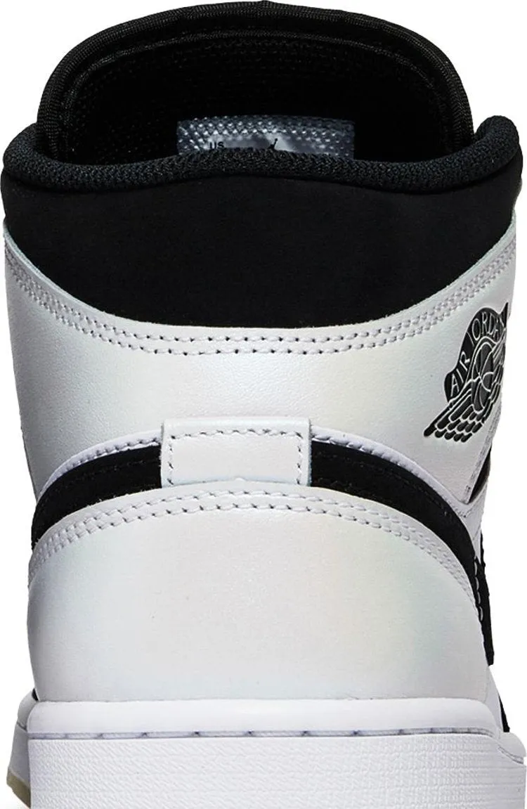 Air Jordan 1 Mid SE Diamond Sneakers, White