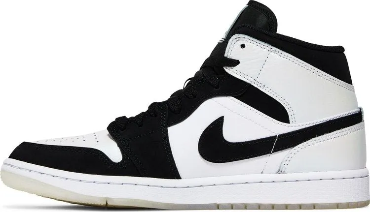 Air Jordan 1 Mid SE Diamond Sneakers, White