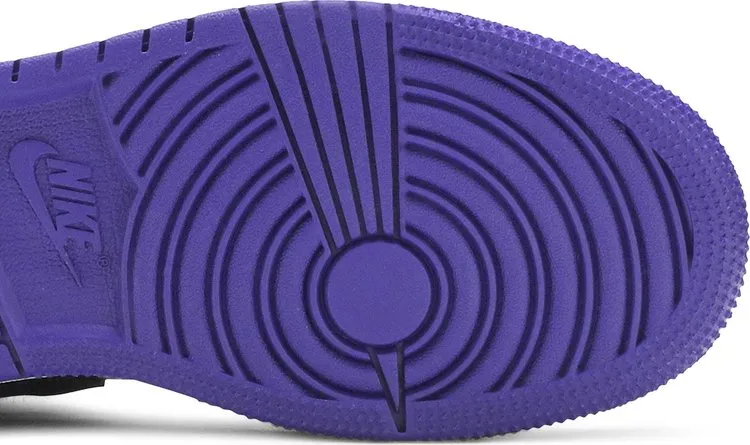 Air Jordan 1 Mid SE GS Varsity Purple sneakers, white