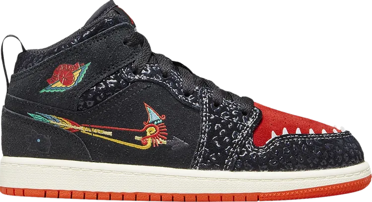 Air Jordan 1 Mid SE PS SiEMPRE Familia sneakers, black