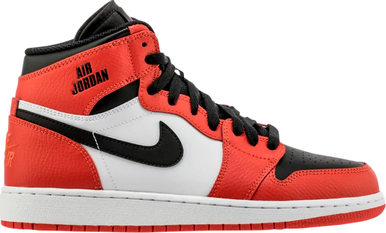 Air Jordan 1 Retro High GS Rare Air Sneakers, Orange