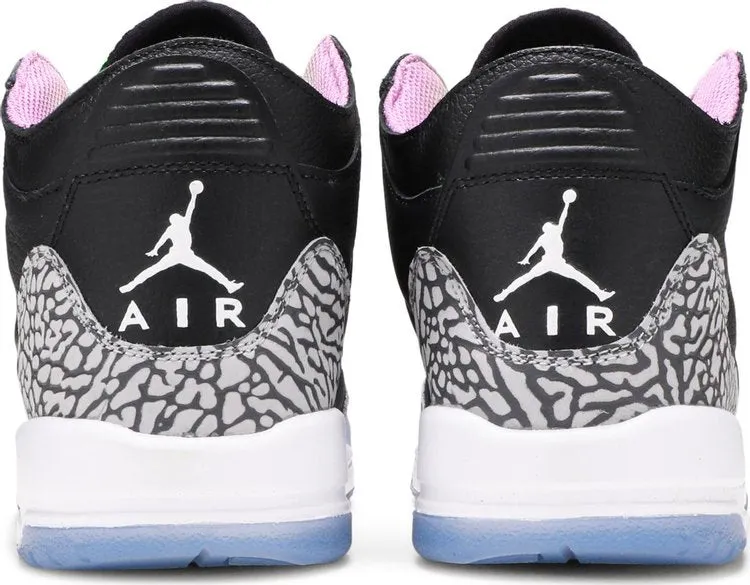 Air Jordan 3 Retro GS Electric Green, black