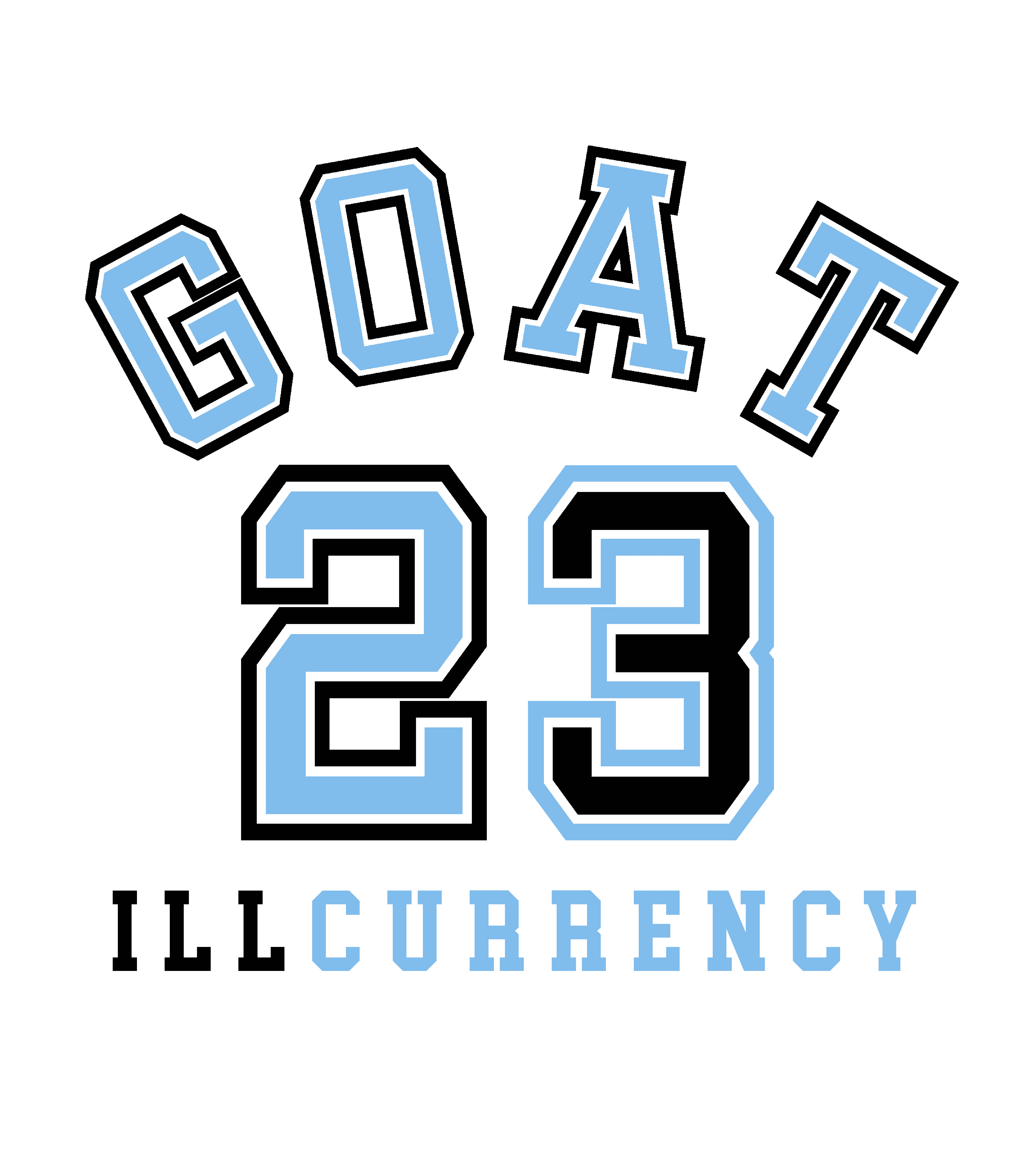 Air Jordan 9 “Powder Blue” | illcurrency White T-Shirt (GOAT 23)