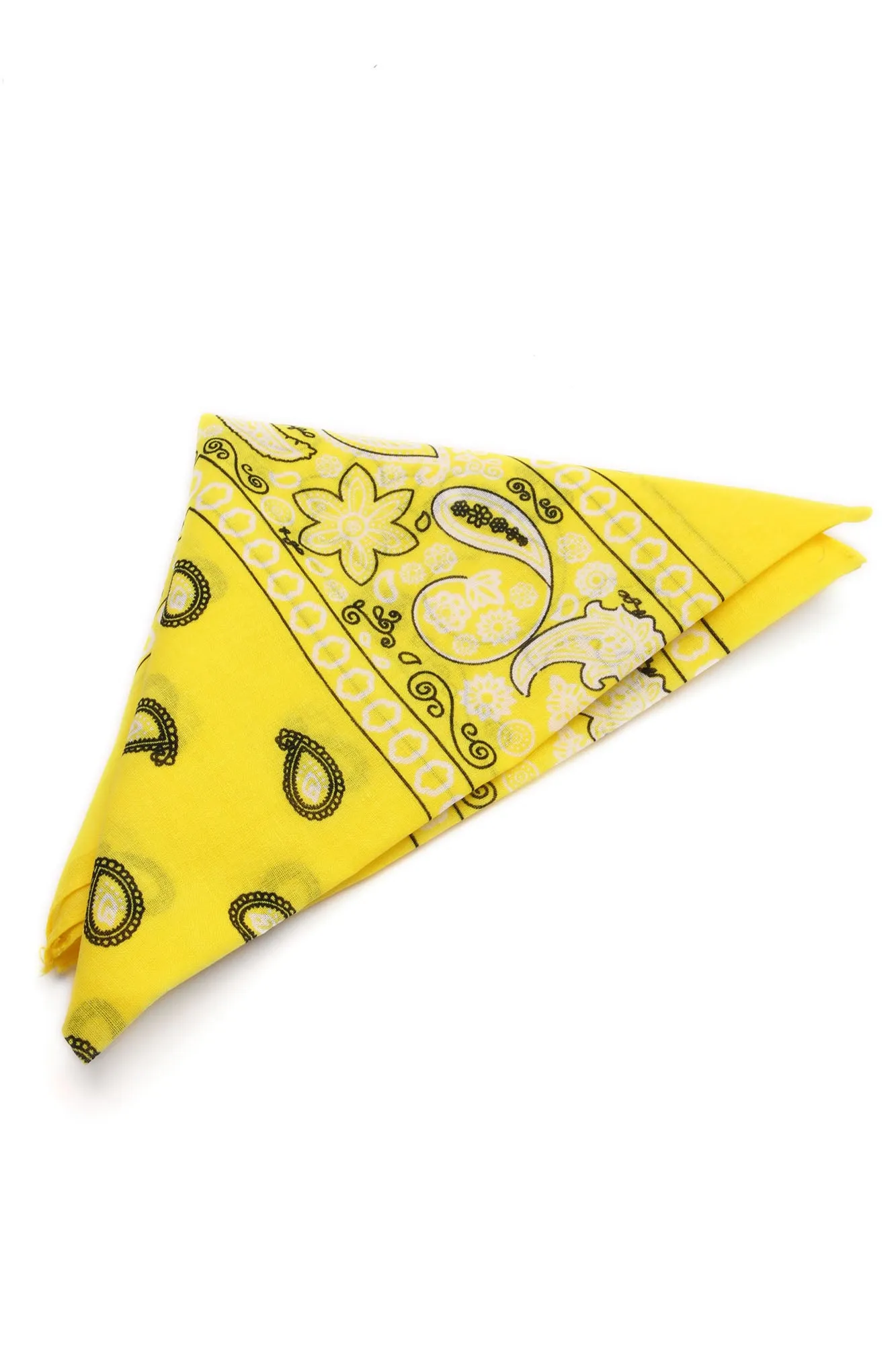 All U Need Square Bandana - Yellow