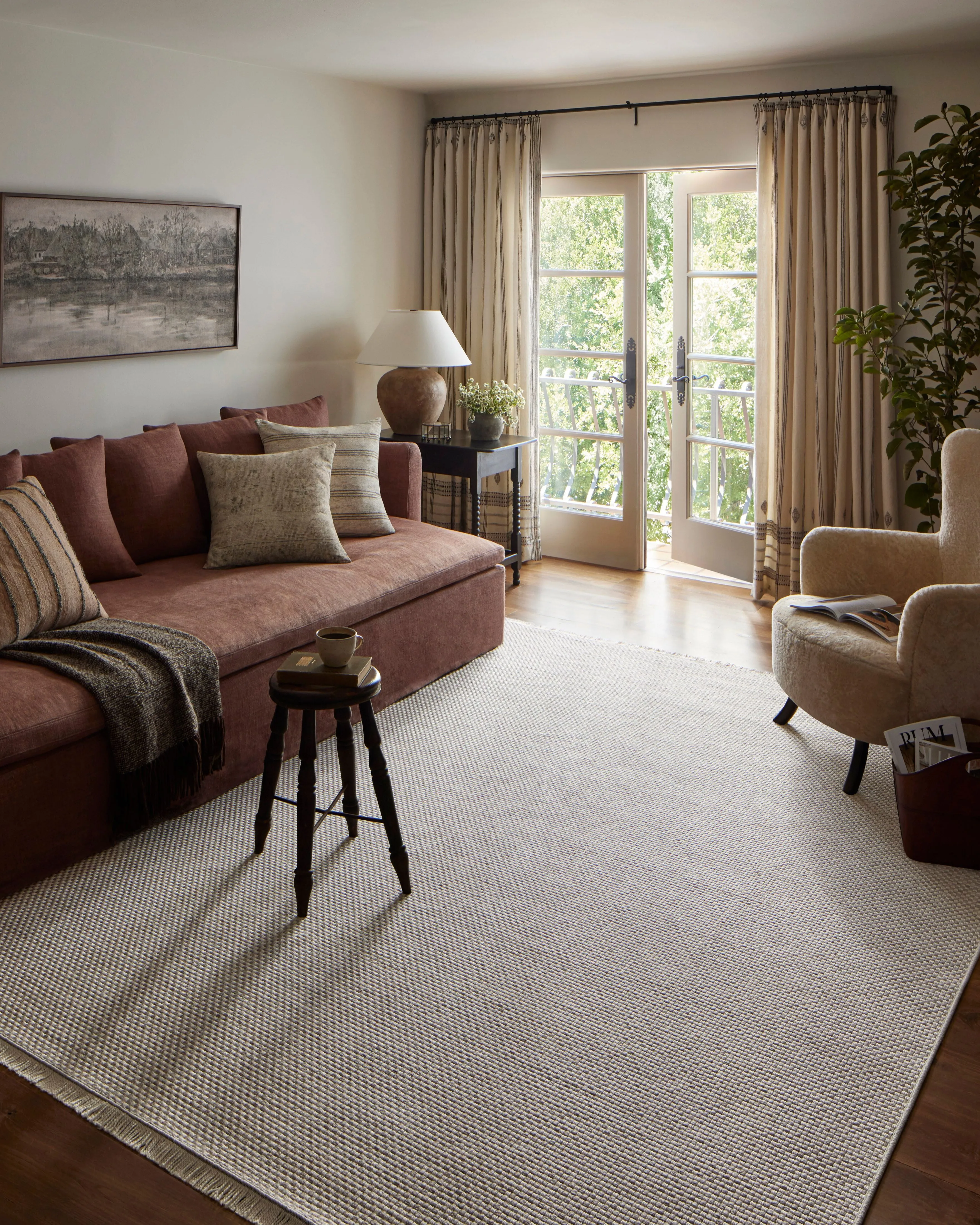 Amber Lewis x Loloi Malibu Ivory / Dove Rug No. 05