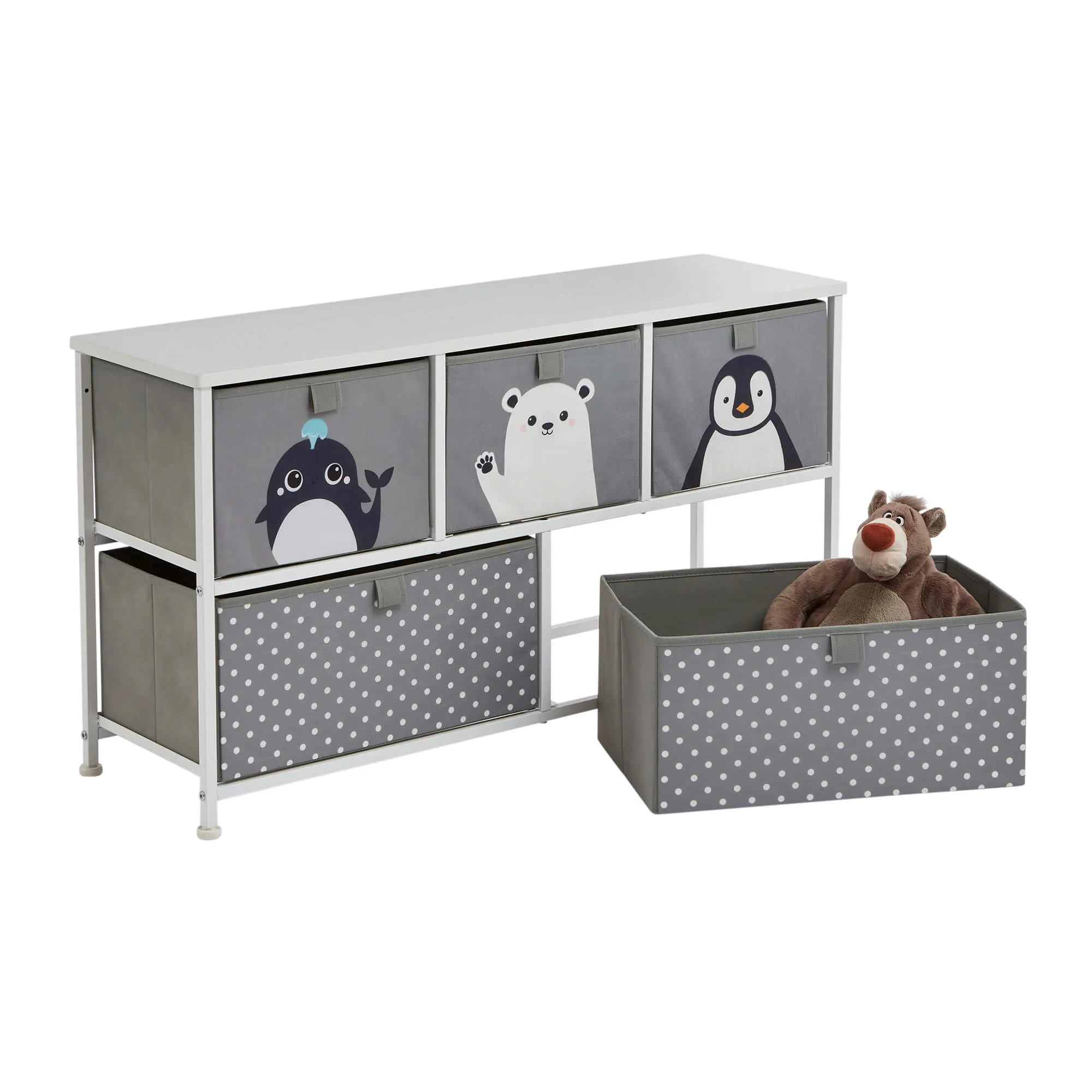 Arctic 5 Drawer Kids Storage Chest