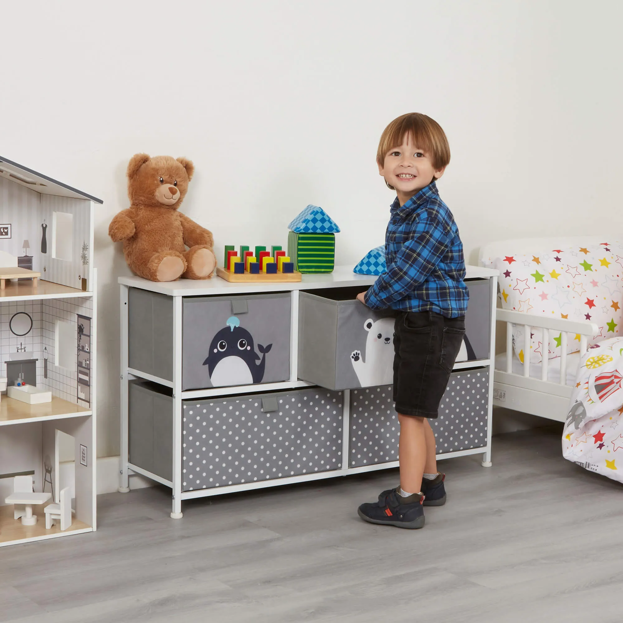 Arctic 5 Drawer Kids Storage Chest