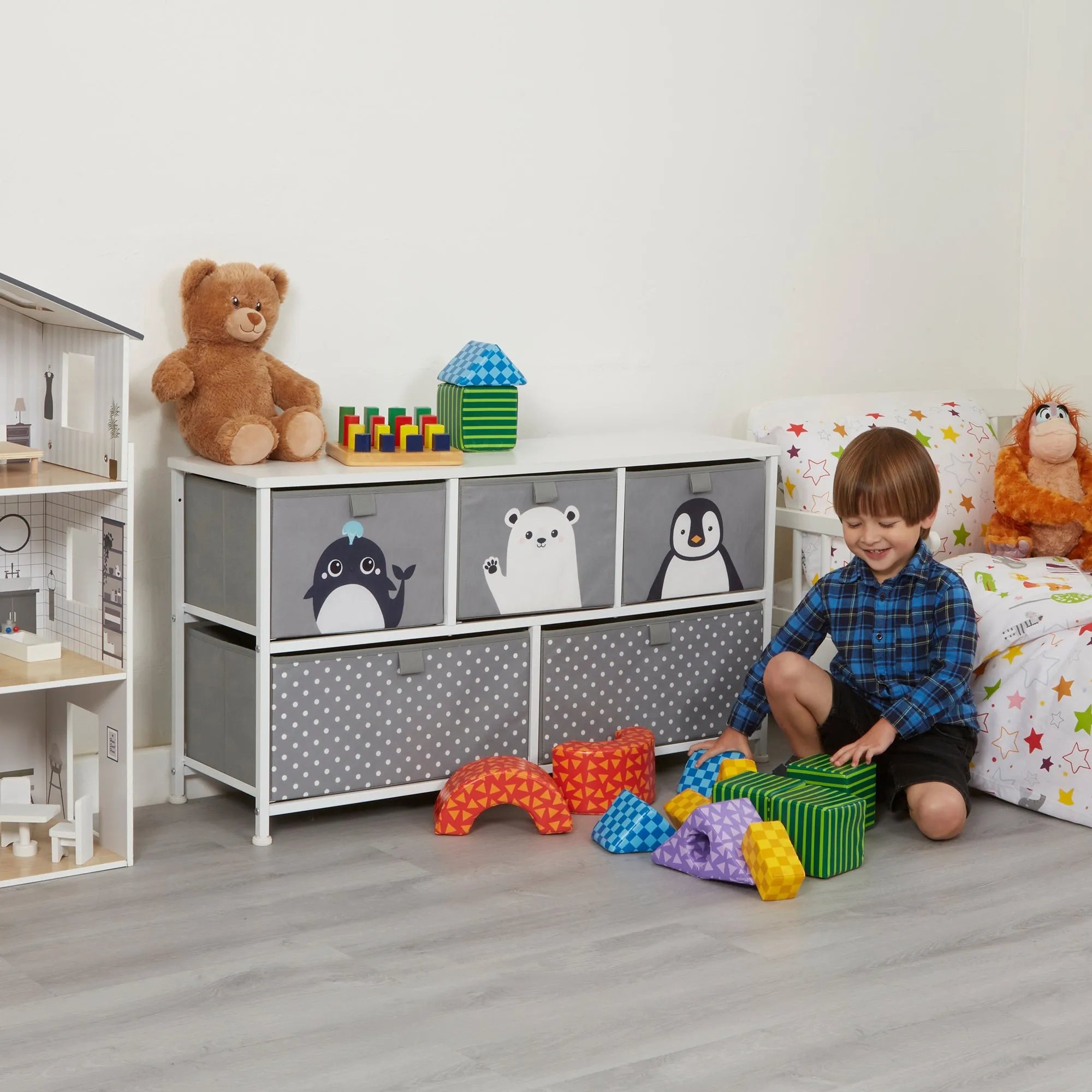 Arctic 5 Drawer Kids Storage Chest