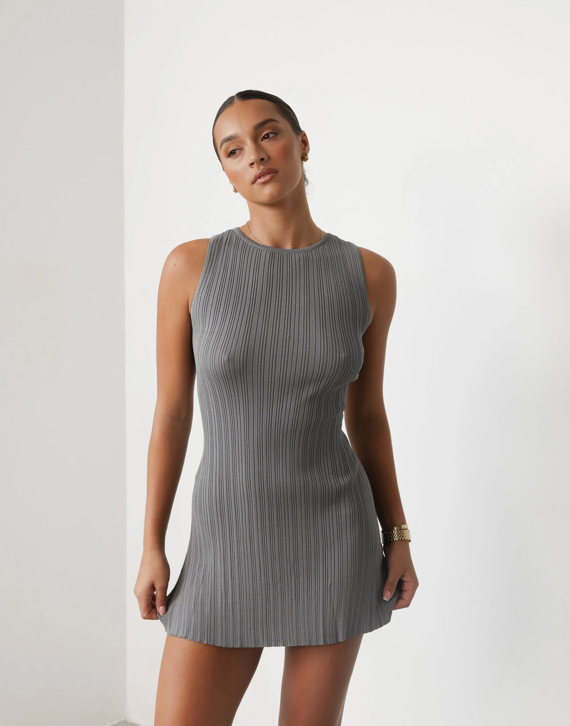 Aylah Mini Dress (Slate)