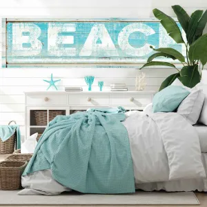 Beach Arrow Sign Teal Blue