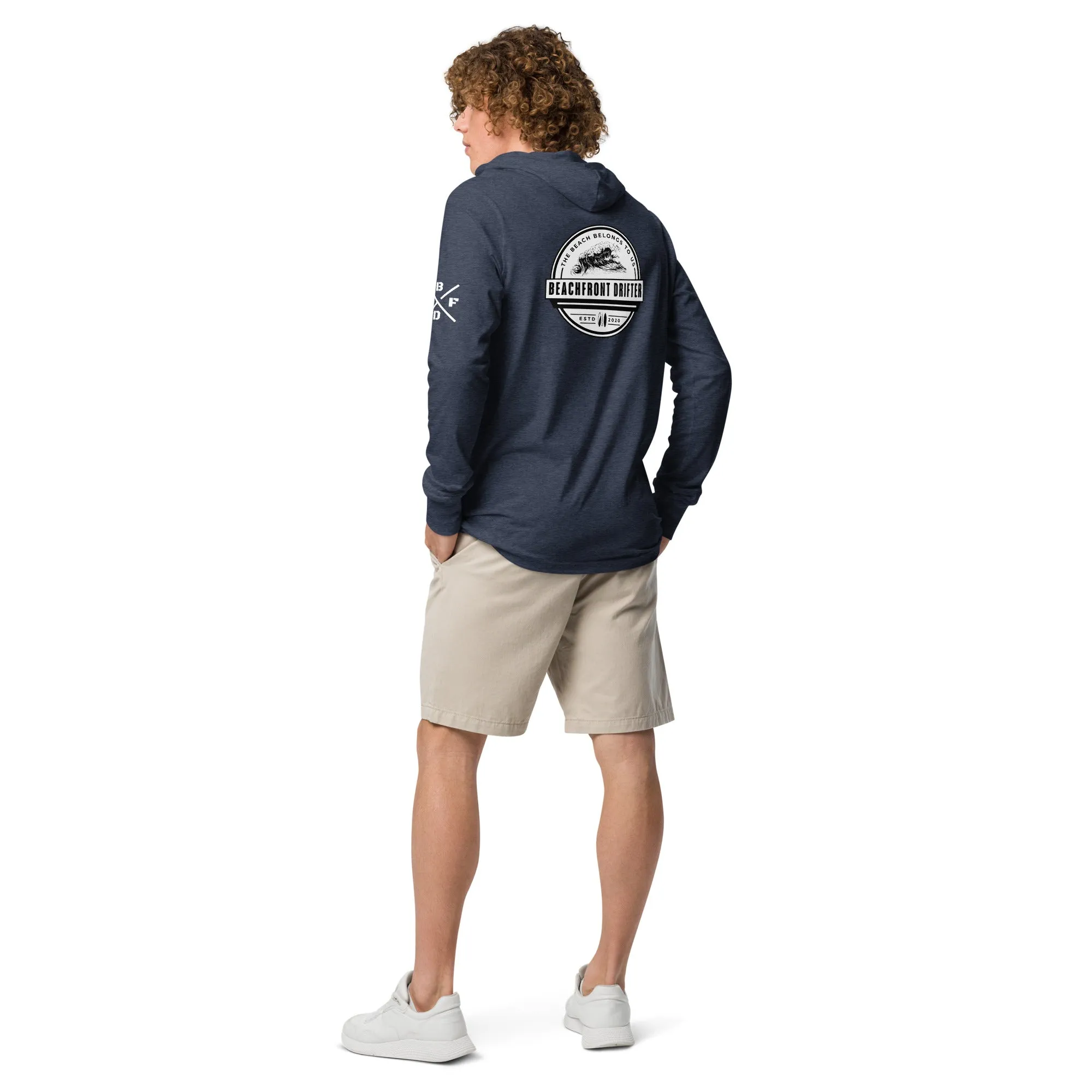 Beach Belongs Hooded Long-Sleeve Tee