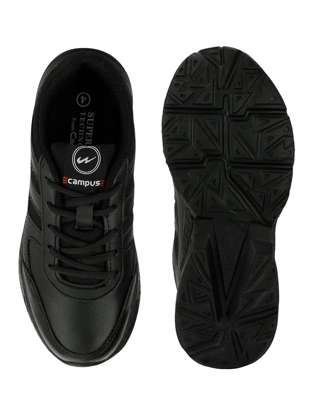 BINGO-151S Black Men's School Shoes