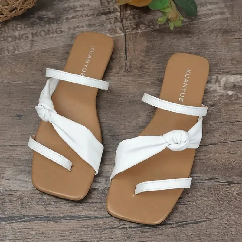 Bohemian Cross Strap Flip Flops Sandals - Casual Beach Shoes