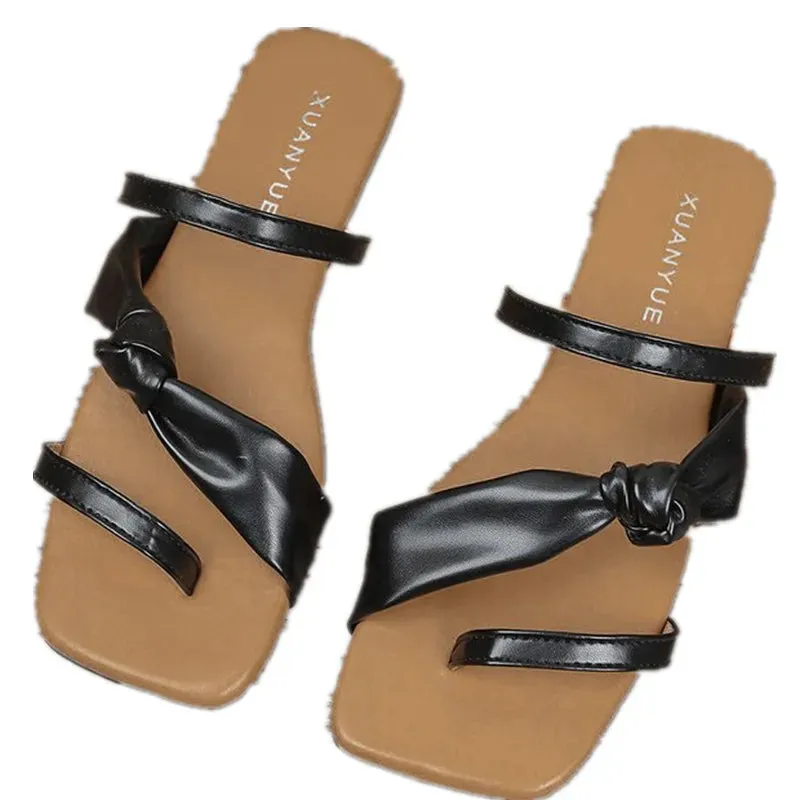 Bohemian Cross Strap Flip Flops Sandals - Casual Beach Shoes