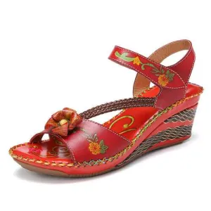 Bohemian Wedge Sandals
