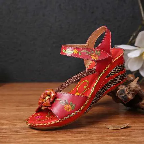 Bohemian Wedge Sandals