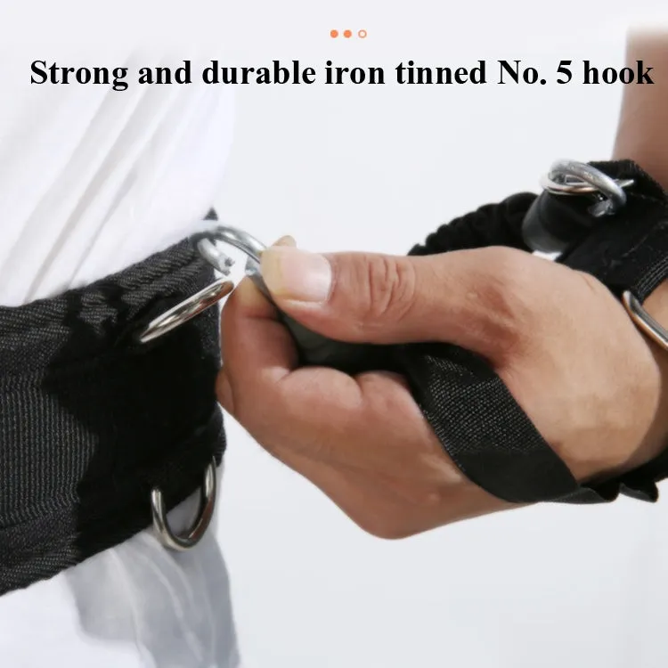 Bounce Trainer Fitness Resistance Band Boxing Suit Latex Tube Tension Rope Leg Waist Trainer, Weight: 100 Pounds(Green)