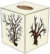 Branching Coral Decoupage Bath Sets